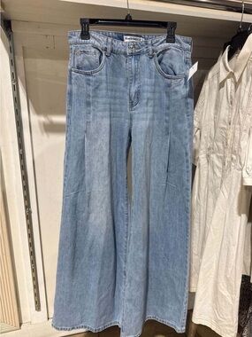 Ranch Dress'n High Waisted Wide Leg Seam Front Jeans